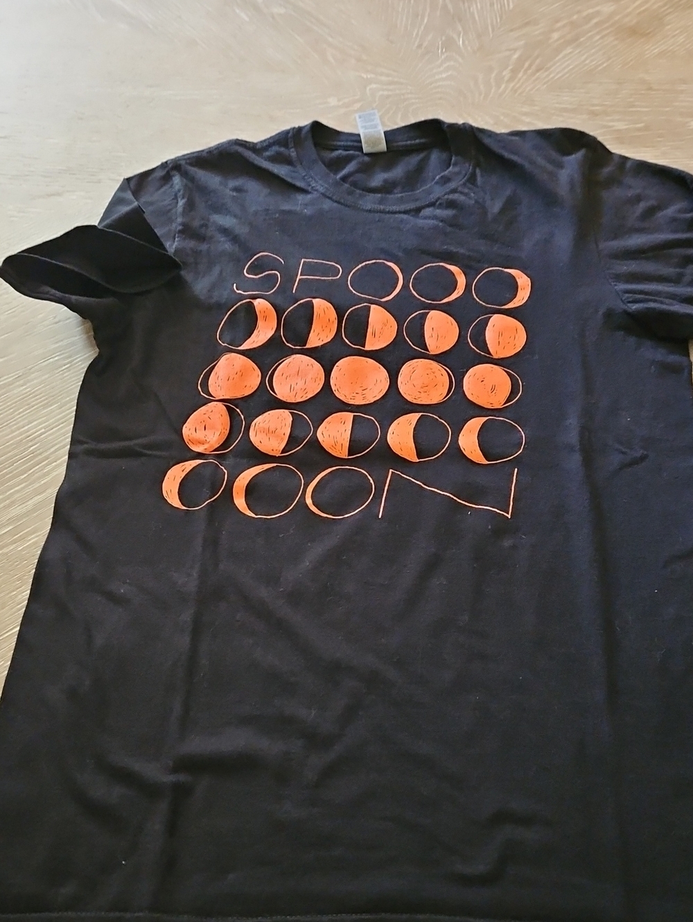 Gildan Black Crewneck Tee with Subtle Printed Tag Detail